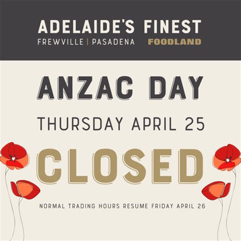 anzac day trading hours